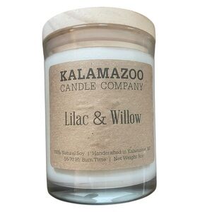 Kalamazoo Candle Company USA Lilac And Willow Natural Soy Candle 9oz Handcrafted